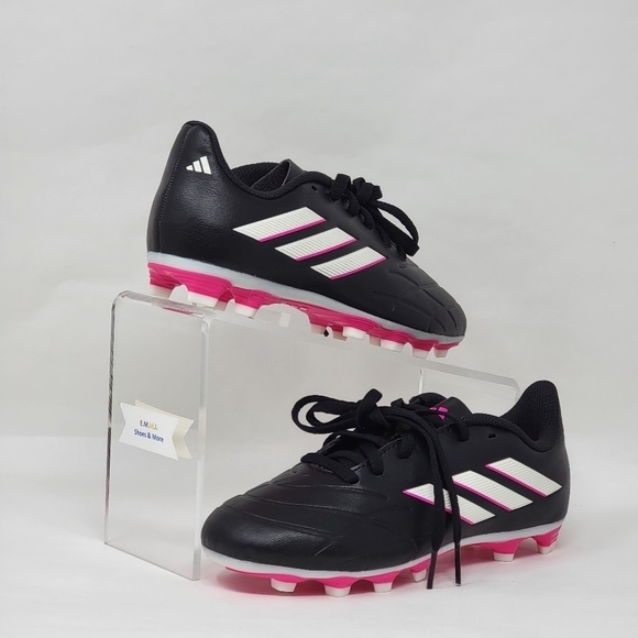 Adidas Copa Pure.4 Fg Jr GY9041 Soccer Cleats Black White Pink Youth Size 1 New - Picture 5 of 11
